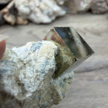 Carica l'immagine nel visualizzatore di Gallery, Cubic Pyrite on Matrix from Spain #09
