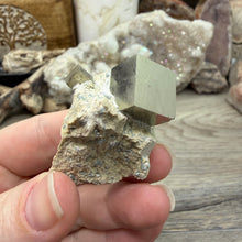 将图像加载到图库查看器中，Cubic Pyrite on Matrix from Spain #12
