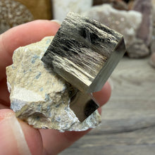Cargar imagen en el visor de la galería, Cubic Pyrite on Matrix from Spain #14
