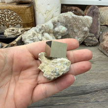 将图像加载到图库查看器中，Cubic Pyrite on Matrix from Spain #19
