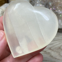 Load image into Gallery viewer, Lemon Calcite Heart Palm Stone #01
