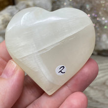 Load image into Gallery viewer, Lemon Calcite Heart Palm Stone #02
