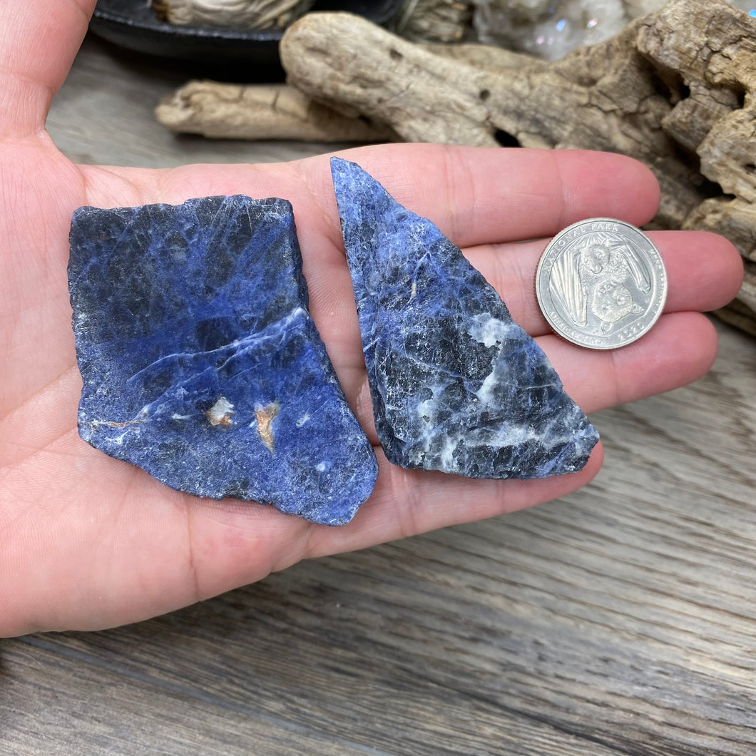 Sodalite Small Rough Slabs Set #11