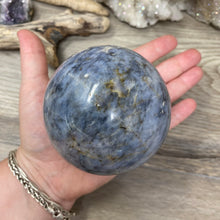 Load image into Gallery viewer, Dumortierite &quot;Blue Quartz&quot; Large Sphere #03 - 3.35&quot; / 85mm

