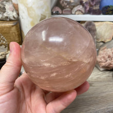 Load image into Gallery viewer, Rose Quartz Sphere #10 - 3.65&quot; / 92mm
