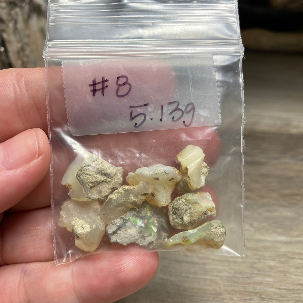 Welo Ethiopian Opal Small Rough Set #08