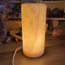 Load image into Gallery viewer, Onyx 8&quot; Cylinder Lamp from Mexico
