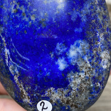 Carica l&#39;immagine nel visualizzatore di Gallery, Lapis Lazuli Palm Stone #02 - 3.19&quot; x 2.16&quot; x 0.89&quot;
