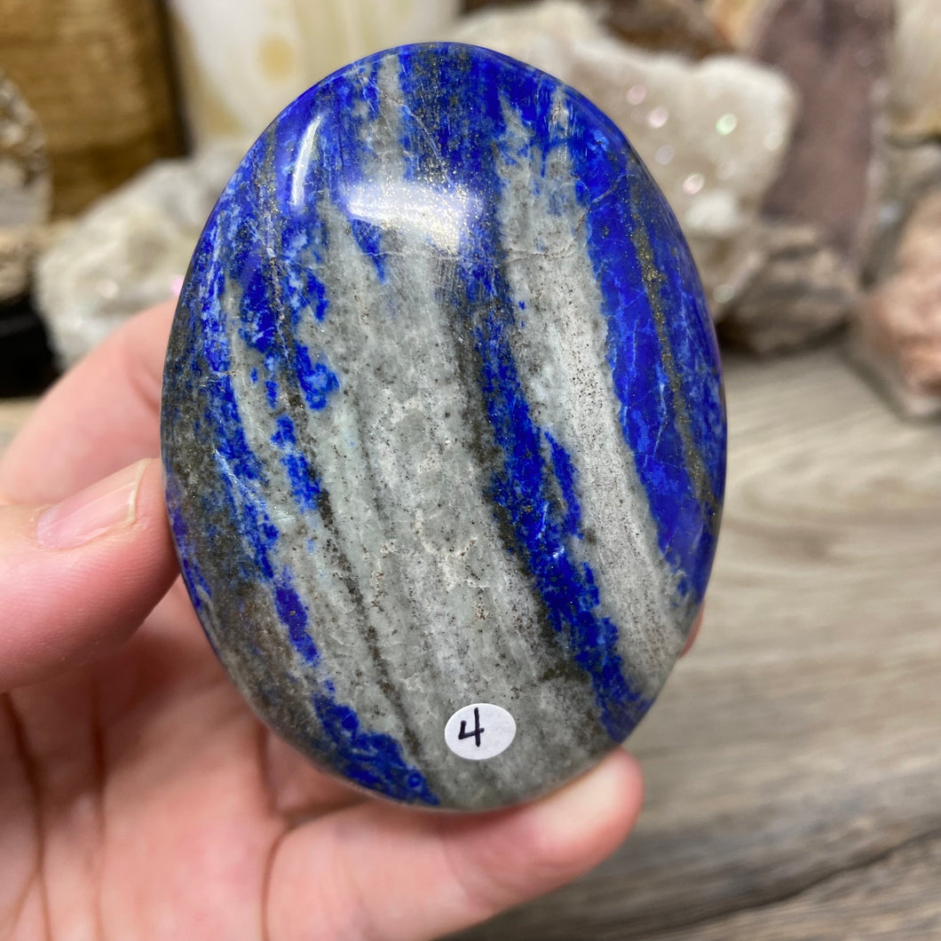 Lapis Lazuli Palm Stone #04 - 2.85