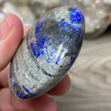 将图像加载到图库查看器中，Lapis Lazuli Palm Stone #04 - 2.85&quot; x 2.08&quot; x 0.92&quot;
