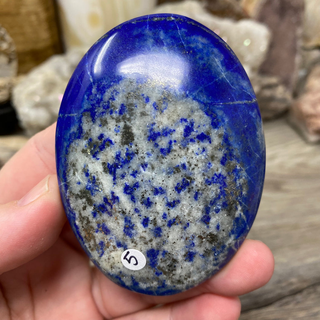 Lapis Lazuli Palm Stone #05 - 2.90