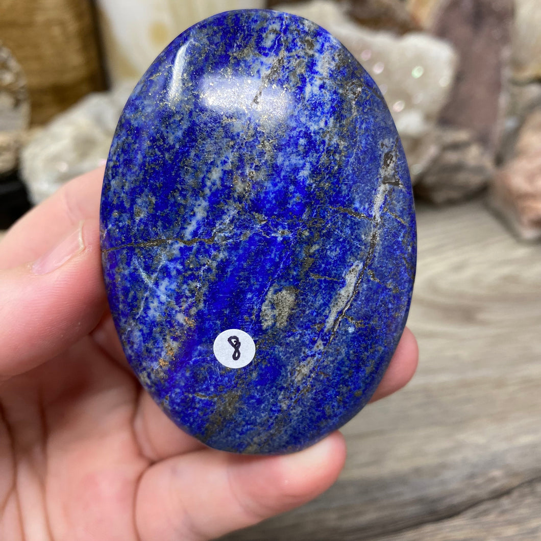 Lapis Lazuli Palm Stone #08 - 2.84