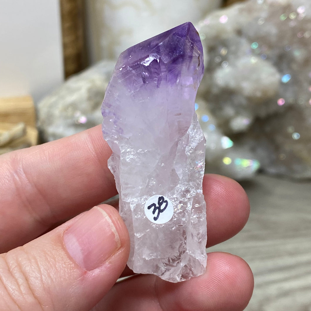 Natural Amethyst Point from Brazil #38