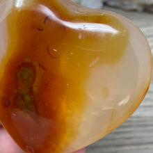 Load image into Gallery viewer, Carnelian Heart Palm Stone #12
