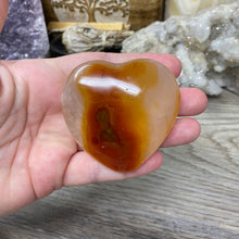 Cargar imagen en el visor de la galería, Carnelian Heart Palm Stone #12
