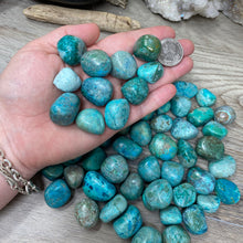 Load image into Gallery viewer, Chrysocolla Tumbles from Peru
