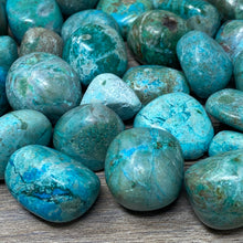 Load image into Gallery viewer, Chrysocolla Tumbles from Peru
