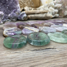 Load image into Gallery viewer, Fluorite Smooth Palm Stones
