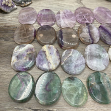 Load image into Gallery viewer, Fluorite Smooth Palm Stones
