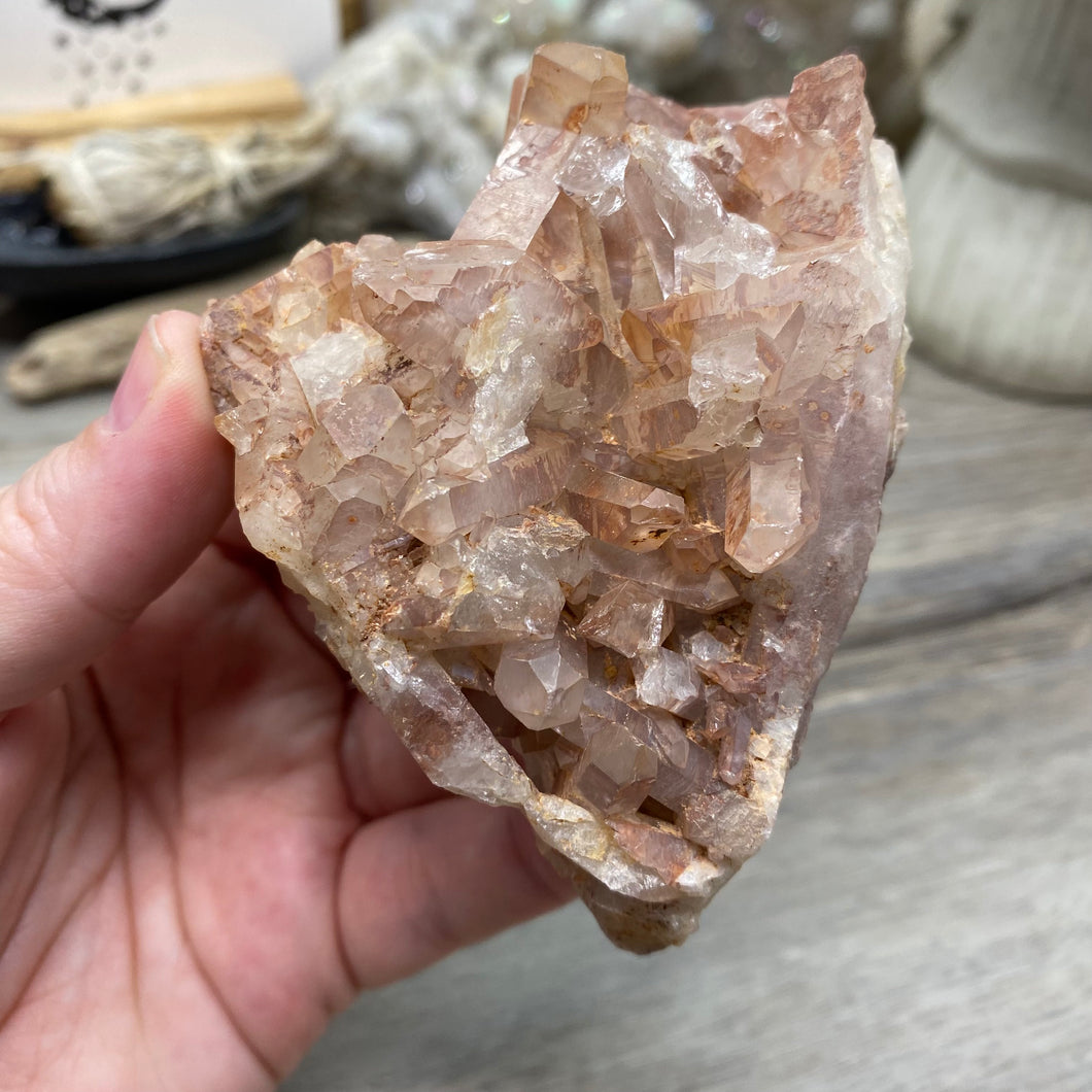 Red / Tangerine Quartz Cluster #007