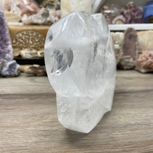 将图像加载到图库查看器中，Clear Quartz Large Heart Sculpture ~ Faden Quartz
