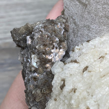 Cargar imagen en el visor de la galería, Smoky Quartz Specimen with Albite and Muscovite
