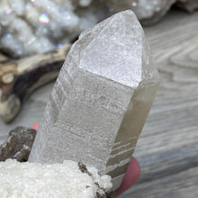 Cargar imagen en el visor de la galería, Smoky Quartz Specimen with Albite and Muscovite
