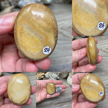 Load image into Gallery viewer, Coffee Moonstone Pillow Palm Stones
