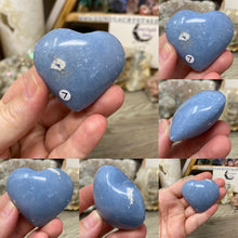 Load image into Gallery viewer, Angelite Heart Palm Stones
