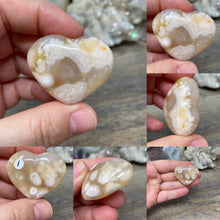 Load image into Gallery viewer, Flower Agate 1.5&quot; Pocket Hearts
