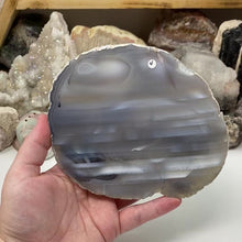 在图库查看器中加载和播放视频，Natural Large Agate Slice #04
