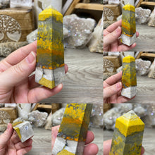 Load image into Gallery viewer, Bumblebee Jasper Obelisk Towers
