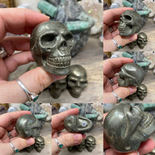 Load image into Gallery viewer, Pyrite 2&quot; Skulls
