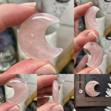 Load image into Gallery viewer, Rose Quartz 1.25&quot; Moons
