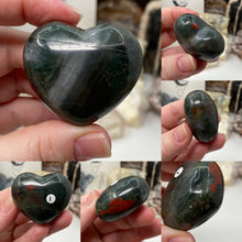 Load image into Gallery viewer, African Bloodstone 45mm Hearts
