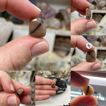 Carica l&#39;immagine nel visualizzatore di Gallery, Andalusite / Chiastolite X-Small Cabochons
