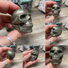 Load image into Gallery viewer, Pyrite 2&quot; Skulls
