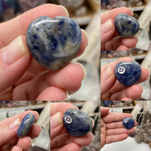 Load image into Gallery viewer, Sodalite 1&quot; Hearts

