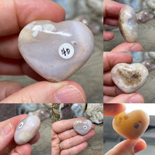 Load image into Gallery viewer, Flower Agate 1.25&quot; Pocket Hearts
