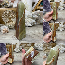 Carica l&#39;immagine nel visualizzatore di Gallery, Green Onyx 6&quot; Obelisk Towers
