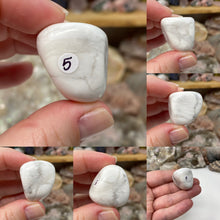 Load image into Gallery viewer, Howlite 20-25mm Tumbles (Medium to Large Size)
