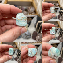 将图像加载到图库查看器中，Blue Aragonite Small Tumble
