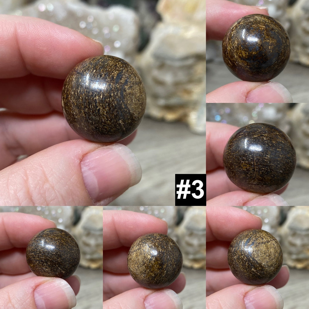 Bronzite 20-22mm Spheres