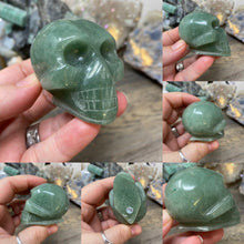 Load image into Gallery viewer, Green Aventurine 2&quot; Skulls
