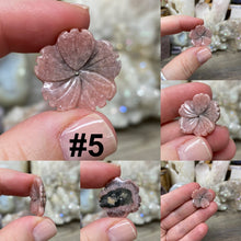 Load image into Gallery viewer, Rhodochrosite Flowers with Drilled Holes
