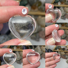 Load image into Gallery viewer, Clear Quartz 1&quot; Hearts
