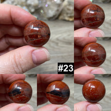 将图像加载到图库查看器中，Brecciated Red Jasper 20-22mm Spheres
