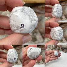 Load image into Gallery viewer, Howlite 20-25mm Tumbles (Medium to Large Size)
