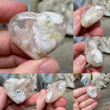 Carica l&#39;immagine nel visualizzatore di Gallery, Flower Agate 1.25&quot; Pocket Hearts
