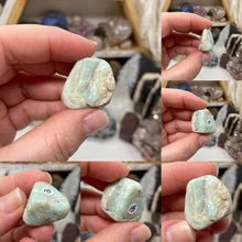 将图像加载到图库查看器中，Blue Aragonite Small Tumble
